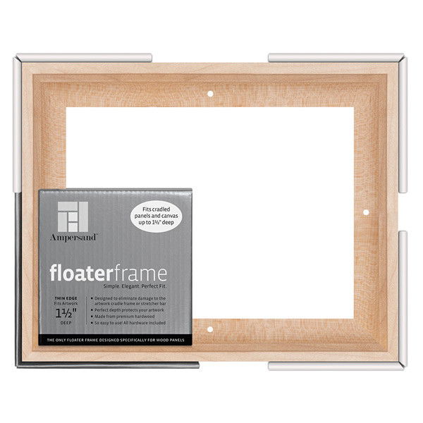 Ampersand Thin 1.5in Depth Floater Frame Maple 8x10 inch - (200025327)