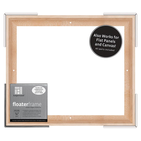 Ampersand Thin 1.5in Depth Floater Frame Maple 11x14 inch - (200025328)