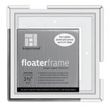 Ampersand Thin 1.5" Depth Floater Frame White 6"x6" - (200029219) Ampersand Thin 1.5" Depth Floater Frame White 6"x6" - (200029219)