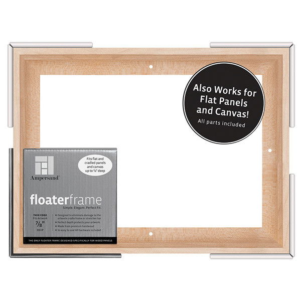 Ampersand Thin 7/8in Depth Floater Frame Maple 9x12 inch - (200029200)
