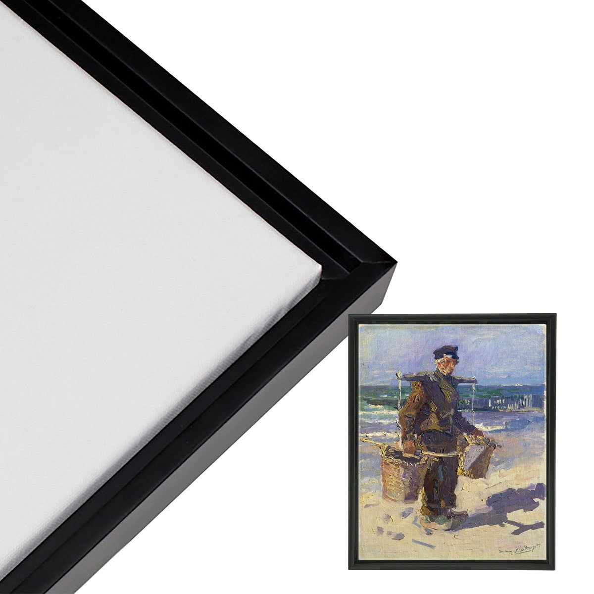 Cardinali Renewal Core Floater Frame 3/4" Deep Black 9"x12" - (200036635)