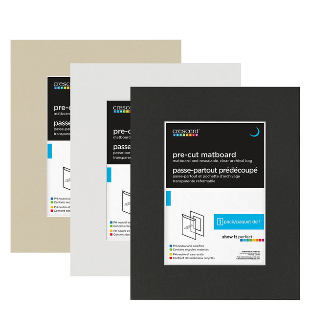 Crescent Select Pre-Cut White Core Mat  Crescent Select Pre-Cut White Core Mat