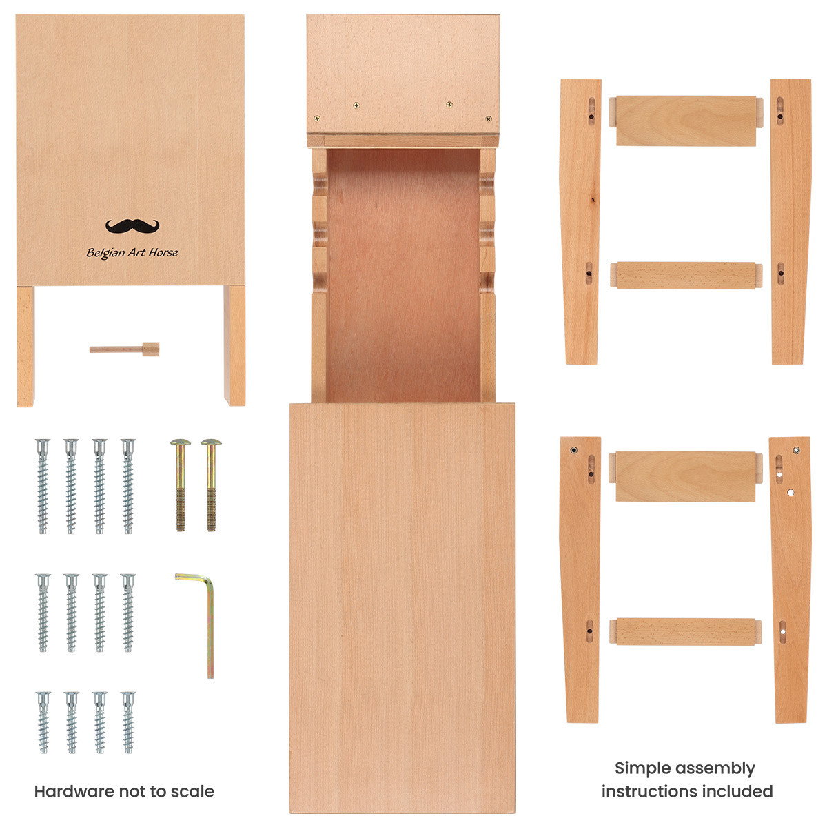 Creative Mark Belgian Art Horse Beechwood Work Station