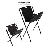 Creative Mark Black Canvas Folding Print Rack
