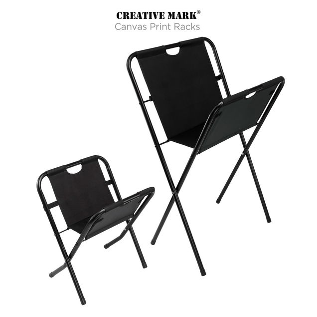 Creative Mark Black Canvas Folding Print Rack Creative Mark Black Canvas Folding Print Rack