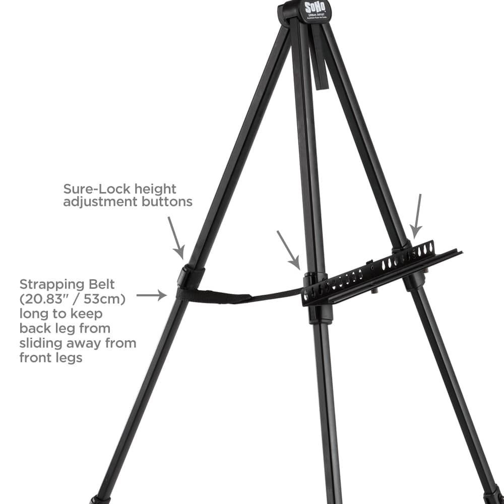 SoHo Aluminum Plein Air Easel in Black - (89495)