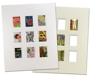 Viewpoint Artist Trading Card Single Mat (10-Pack) 8x10in - White - (84946)