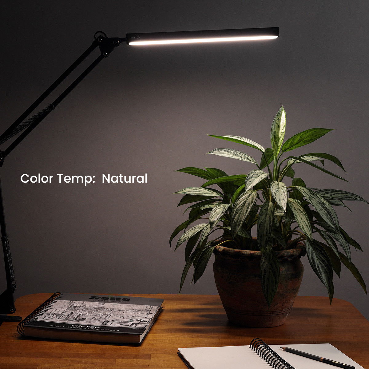 Acurit LED Desk Lamp Black - (91507)