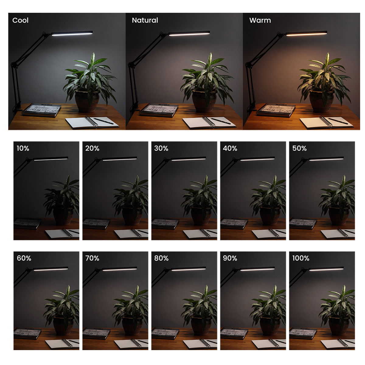 Acurit LED Desk Lamp Black - (91507)