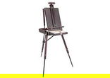 SoHo Urban Artist Lightweight French Easel in Mahogany Stain