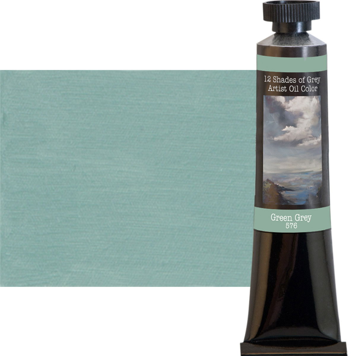 12 Shades of Grey Oil Color Green Grey 50ml Tube - (88316)