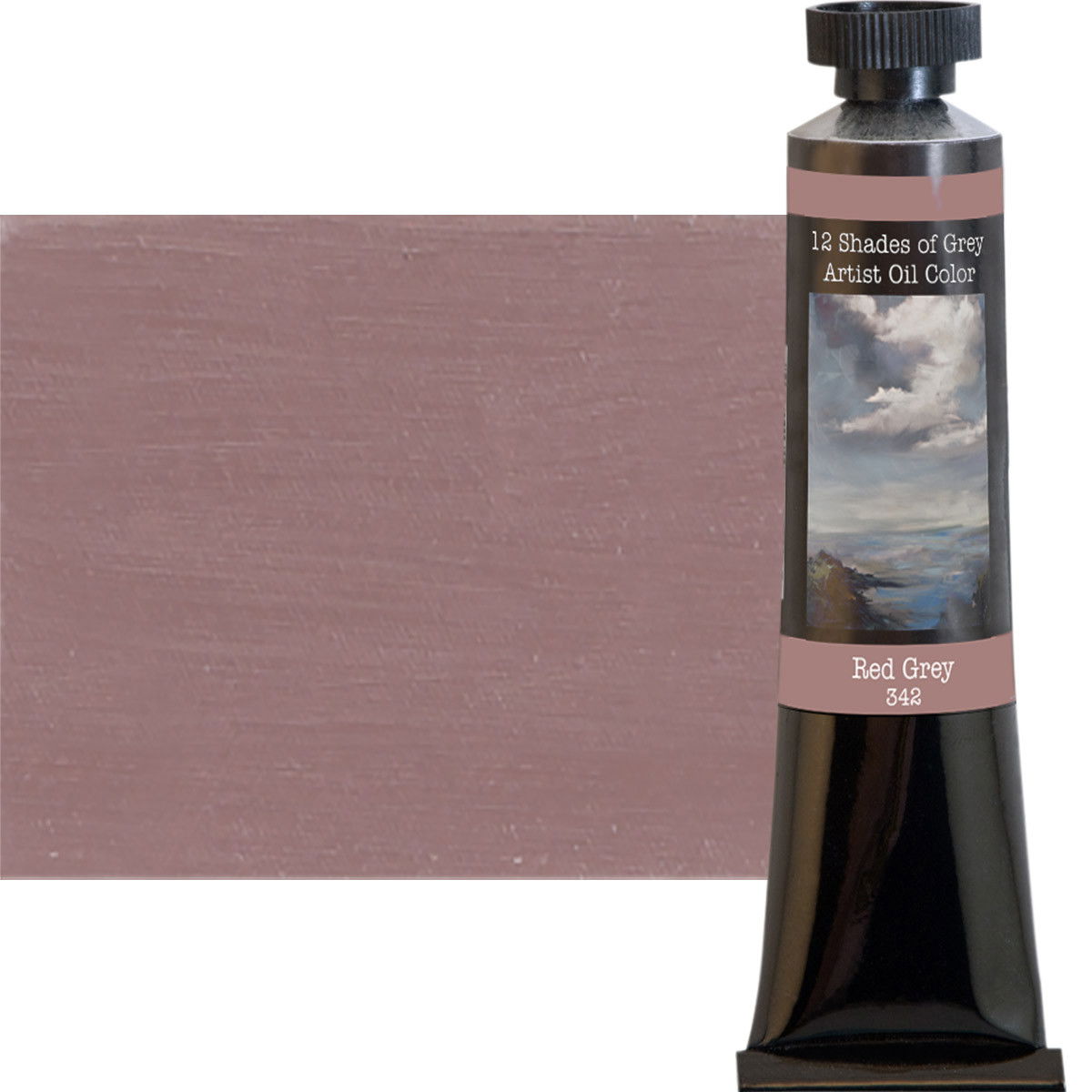 12 Shades of Grey Oil Color Red Grey 50ml Tube - (88321)