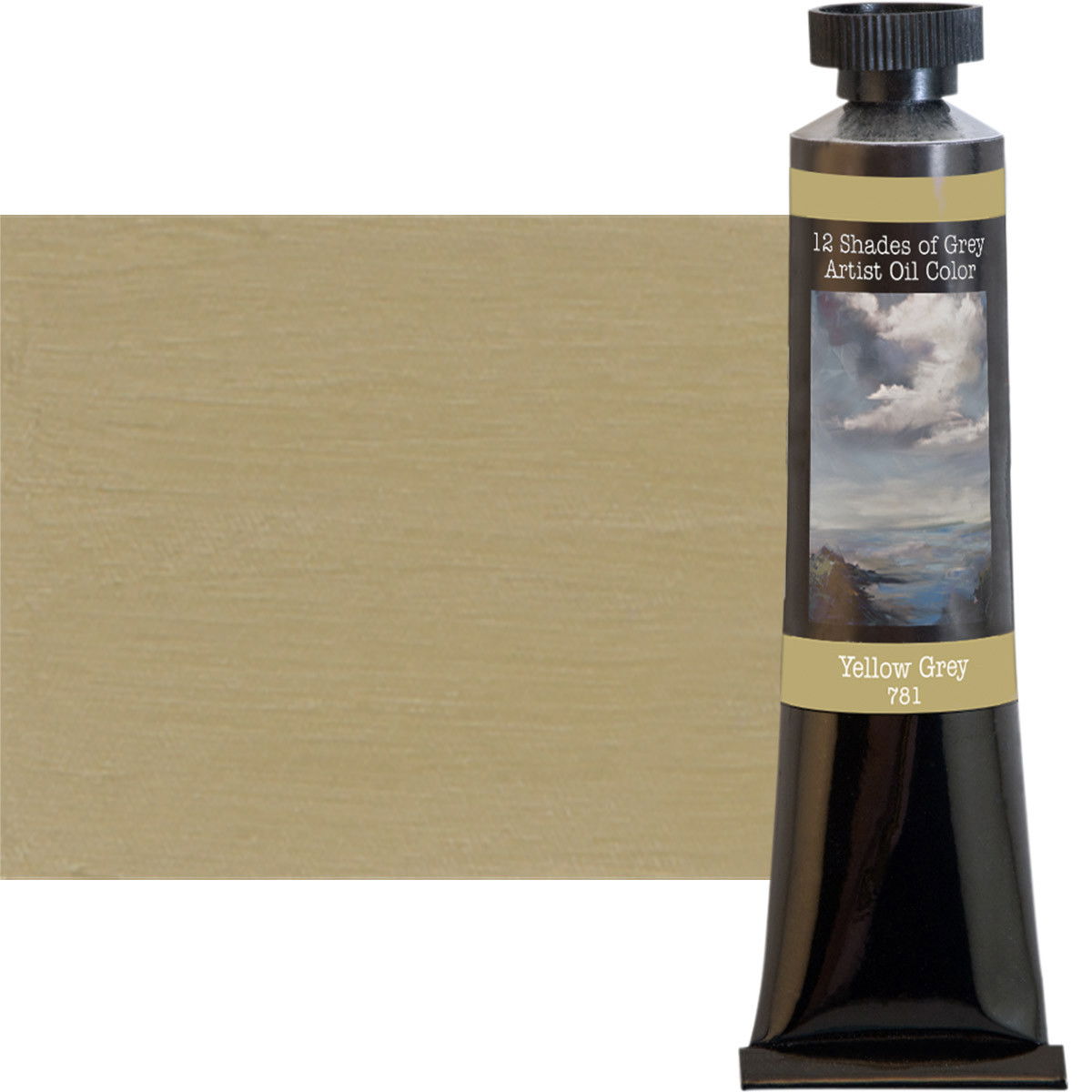 12 Shades of Grey Oil Color Yellowish Grey 50ml Tube - (88324)
