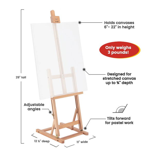 Van Gogh Beechwood Wood Table Easel Van Gogh Beechwood Wood Table Easel