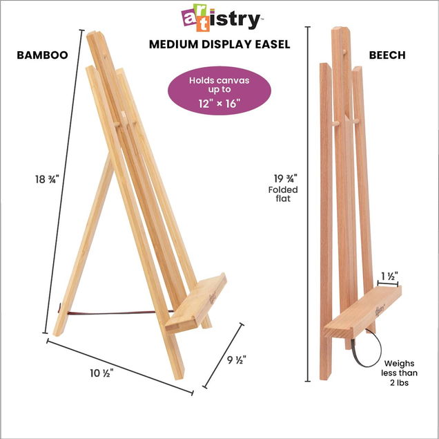 Artistry Bamboo Display Easels Artistry Bamboo Display Easels