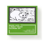 Brass Monkey Moody Cats 12 Count Velvet Coloring Set