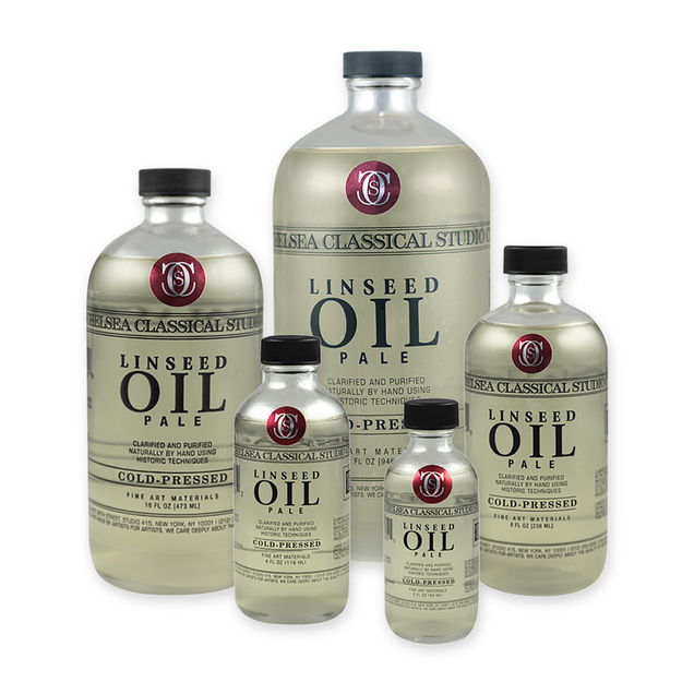 Chelsea Classical Studio Clarified Pale Cold Pressed Linseed Oil Chelsea Classical Studio Clarified Pale Cold Pressed Linseed Oil