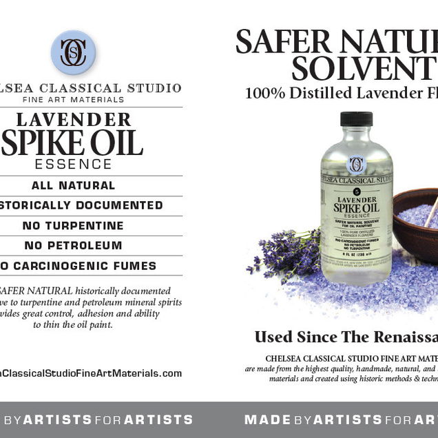 Chelsea Classic Studio Oil of Spike Lavender Solvent Chelsea Classic Studio Oil of Spike Lavender Solvent