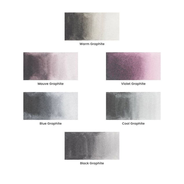 Creative Inspirations Water Soluble Graphite 6 Pan Set with Mini Brush Creative Inspirations Water Soluble Graphite 6 Pan Set with Mini Brush