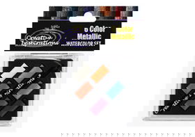 Creative Inspirations Watercolor Metallic 6 Pan Set with Mini Brush