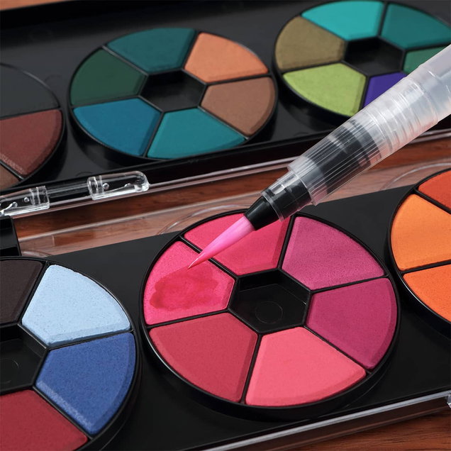 Creative Inspirations Dye-Based Transparent Watercolor 48 Pan Set with Waterbrush - (92069) Creative Inspirations Dye-Based Transparent Watercolor 48 Pan Set with Waterbrush - (92069)