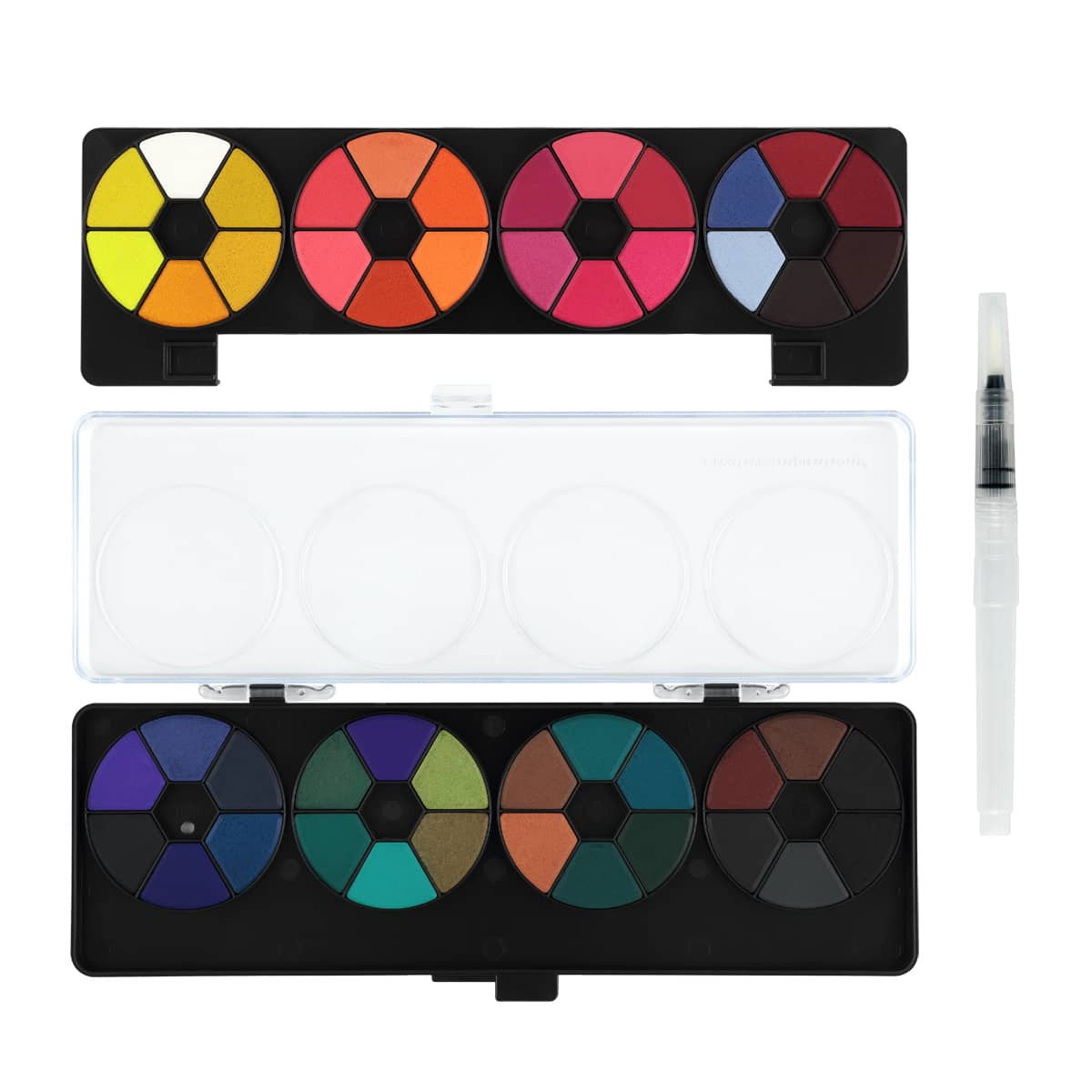 Creative Inspirations Dye-Based Transparent Watercolor 48 Pan Set with Waterbrush - (92069)