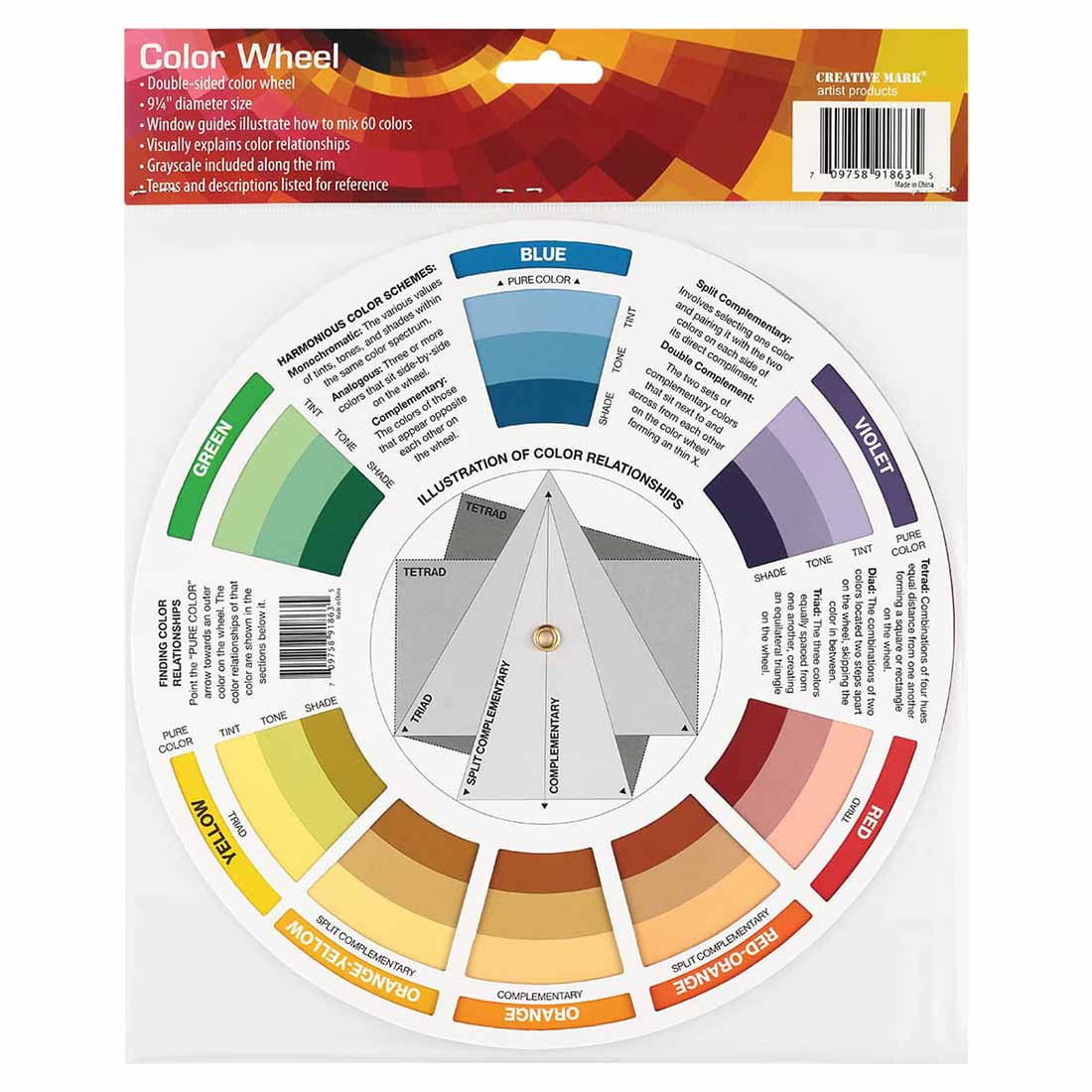 Creative Mark Color Wheel Mixing Guide 9.25" Diameter - (91863)