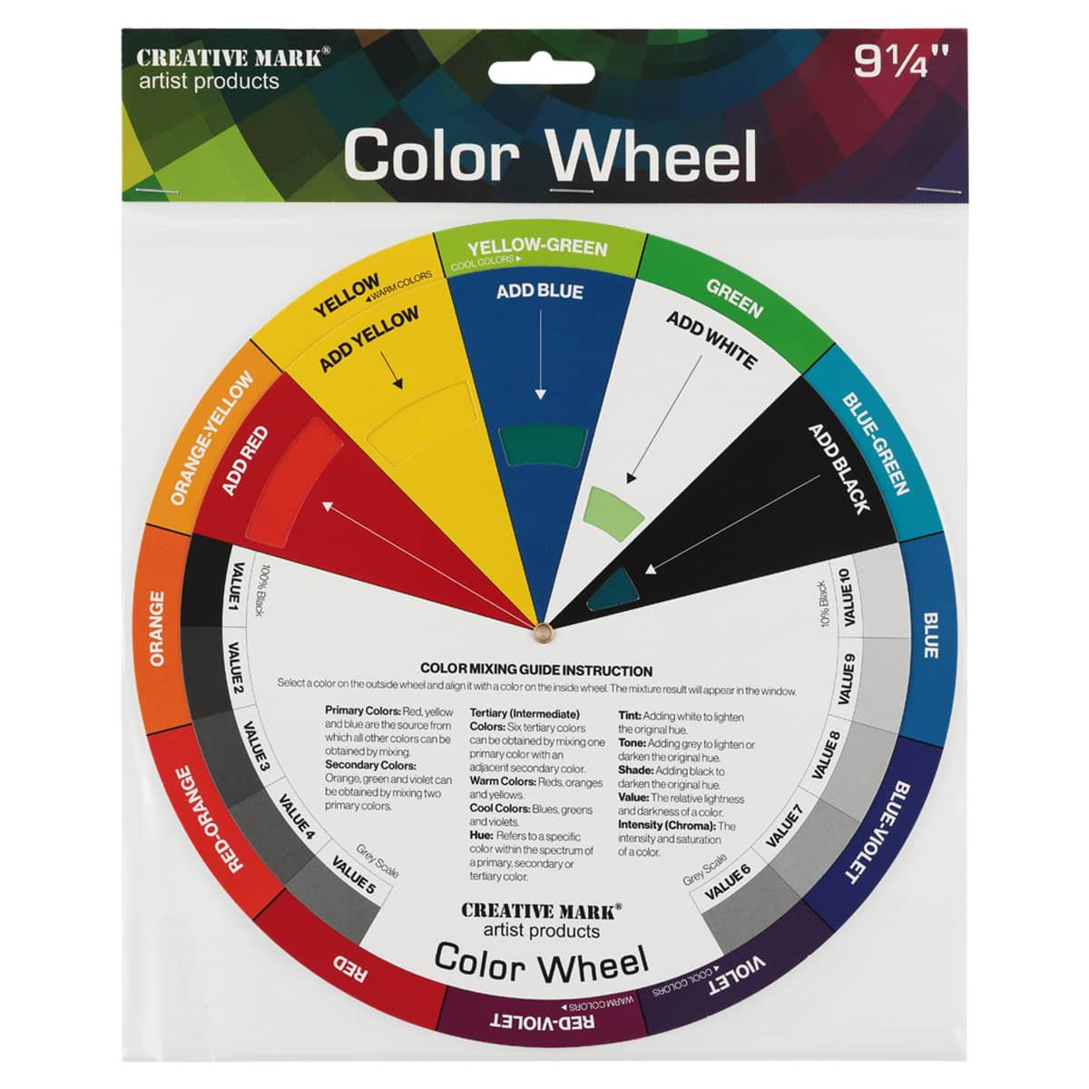 Creative Mark Color Wheel Mixing Guide 9.25" Diameter - (91863)
