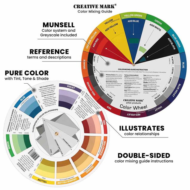 Creative Mark Color Wheel Mixing Guide 9.25" Diameter - (91863) Creative Mark Color Wheel Mixing Guide 9.25" Diameter - (91863)