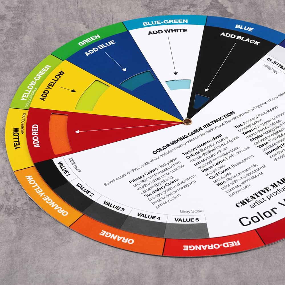 Creative Mark Color Wheel Mixing Guide 9.25" Diameter - (91863)