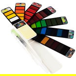 Creative Mark Fan-Pan Watercolor Set of 42 Thin Pans with Water Brush