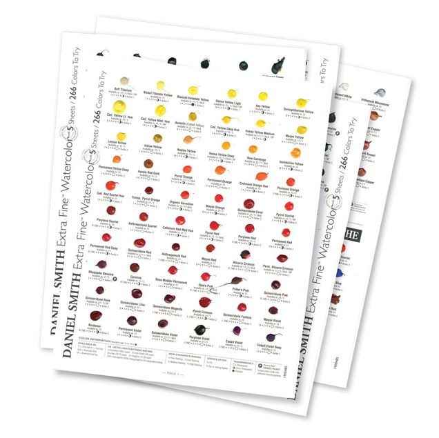 Daniel Smith Watercolor & Gouache Dot Card 266 Colors Daniel Smith Watercolor & Gouache Dot Card 266 Colors