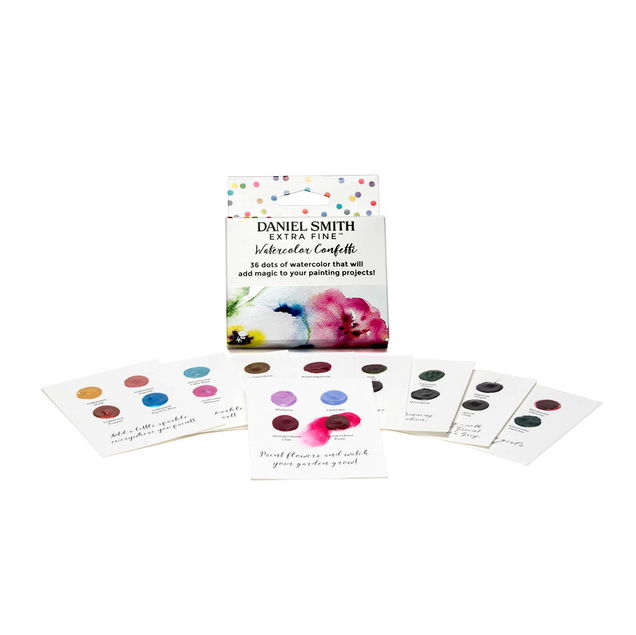 Daniel Smith Watercolor Mini Dot Card 36 Color Confetti 9 Card Box Set Daniel Smith Watercolor Mini Dot Card 36 Color Confetti 9 Card Box Set
