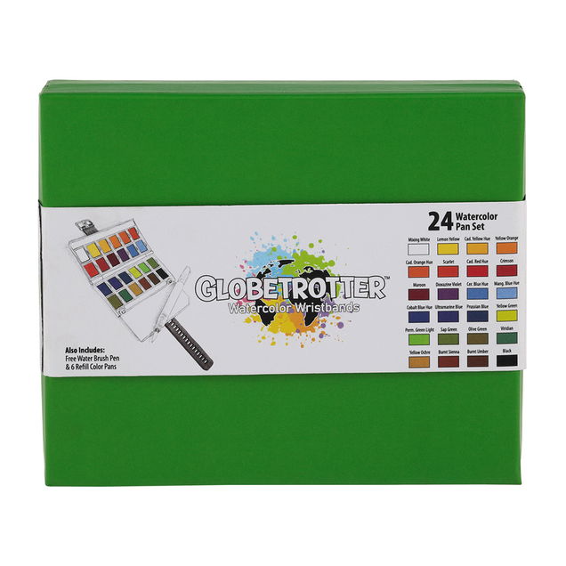 Globtrotter Watercolor Wristband Sets Globtrotter Watercolor Wristband Sets