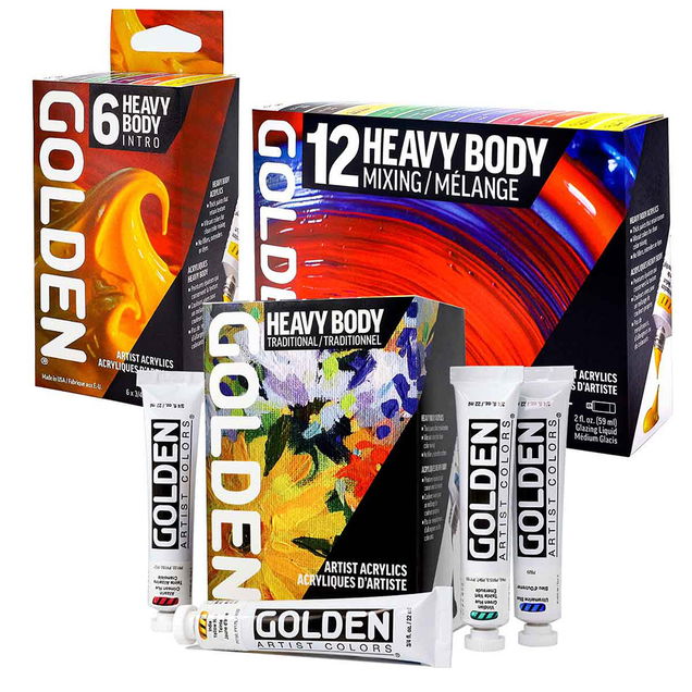 Golden Heavy Body Acrylic Sets Golden Heavy Body Acrylic Sets