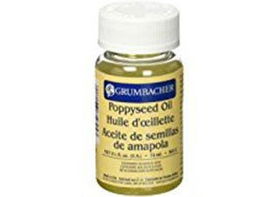 Grumbacher Pre-Tested Oil Color Poppy Seed Oil 2.5oz Tube