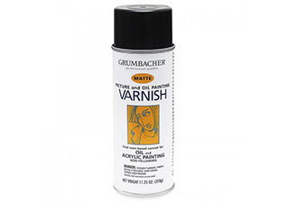 Grumbacher Artist Matte Picture Varnish 11oz Spray