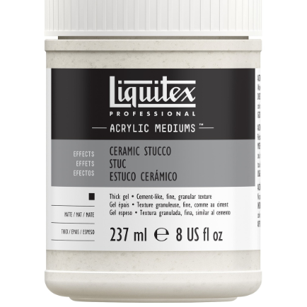 Liquitex Gel Ceramic Stucco 8oz Jar - (41954) Liquitex Gel Ceramic Stucco 8oz Jar - (41954)