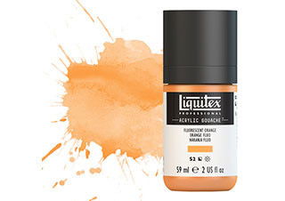 Liquitex Acrylic Gouache 2oz Fluorescent Orange - (200029680)
