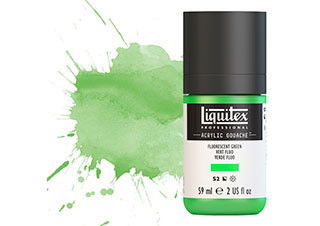 Liquitex Acrylic Gouache 2oz Fluorescent Green - (200029679)