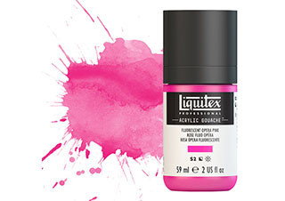 Liquitex Acrylic Gouache 2oz Fluorescent Pink - (200029681)