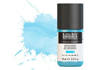 Liquitex Acrylic Gouache 2oz Light Blue Permanent - (200029689)