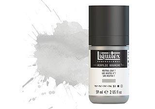 Liquitex Acrylic Gouache 2oz Neutral Grey 7 - (200029694)