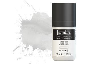 Liquitex Acrylic Gouache 2oz Titanium White - (200029708)