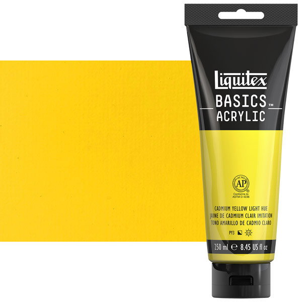 Liquitex Basics 250ml Tube Cadmium Yellow Light - (77799)