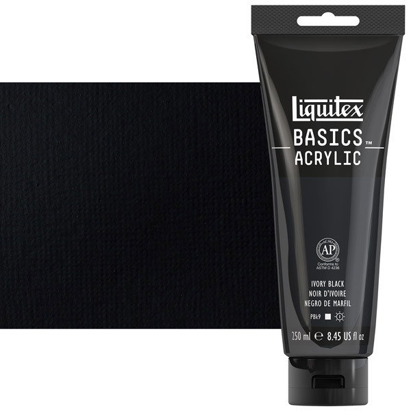 Liquitex Basics 250ml Tube Ivory Black - (77805)