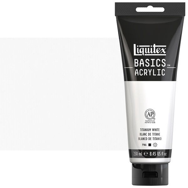 Liquitex Basics 250ml Tube Titanium White - (77814)