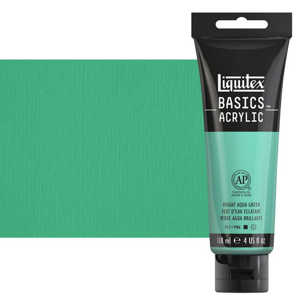 Liquitex Basics 4oz Bright Aqua Green - (49430)