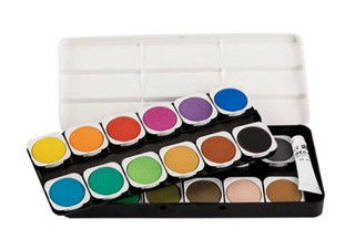 Lukas Opaque Watercolor Set of 24 Pans