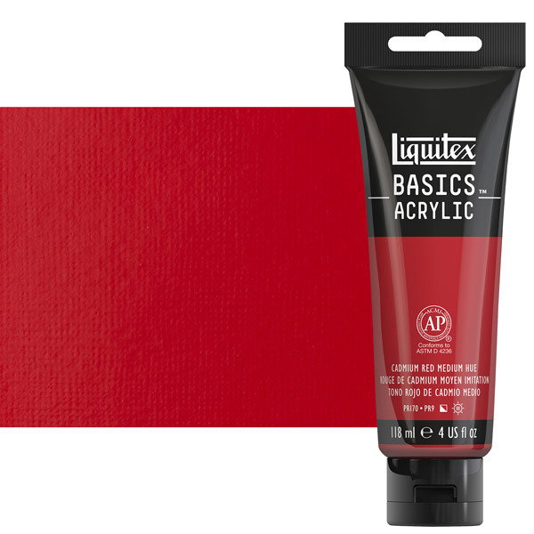Liquitex Basics 4oz Cadmium Red Medium Hue - (49436)